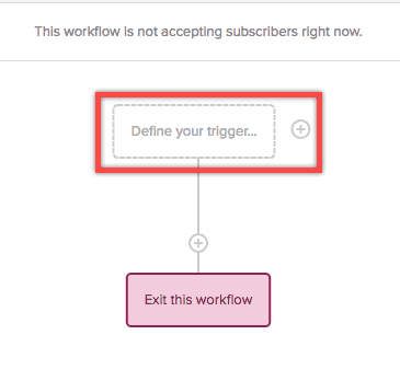 drip email automation trigger link - define trigger